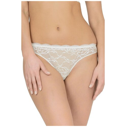 фото Lormar трусы стринги class pants из нежного кружева, размер 2, слоновая кость