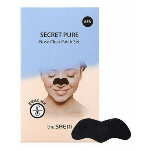 фото Набор патчей для очищения кожи носа от черных точек the saem secret pure nose clear patch set