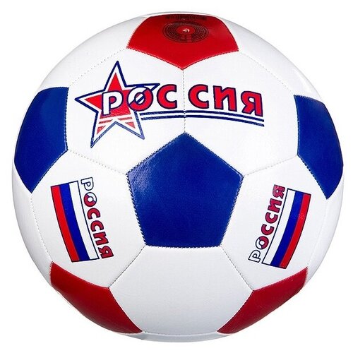 фото Футбольный мяч гратвест т18419 белый/синий/красный 5