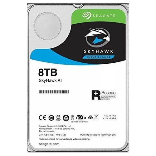 фото Seagate жесткий диск hdd 8.0tb seagate, sata-iii, 256mb, 7200rpm, skyhawk al #st8000ve000