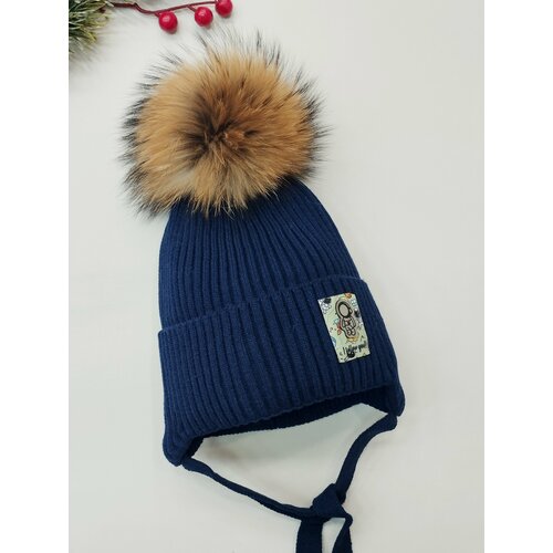 фото Шапка мой ангелок, размер 3-5 лет (50-53), синий