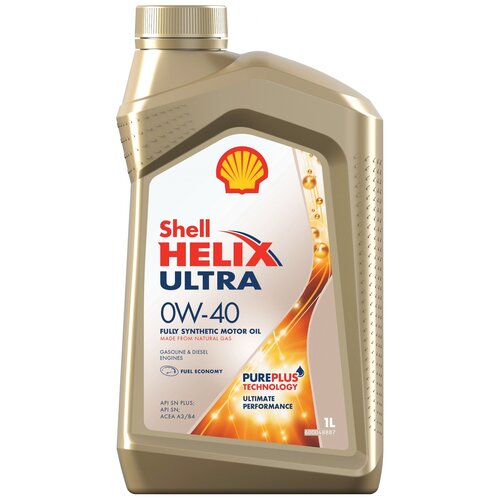 фото Синтетическое моторное масло shell helix ultra 0w-40, 1 л