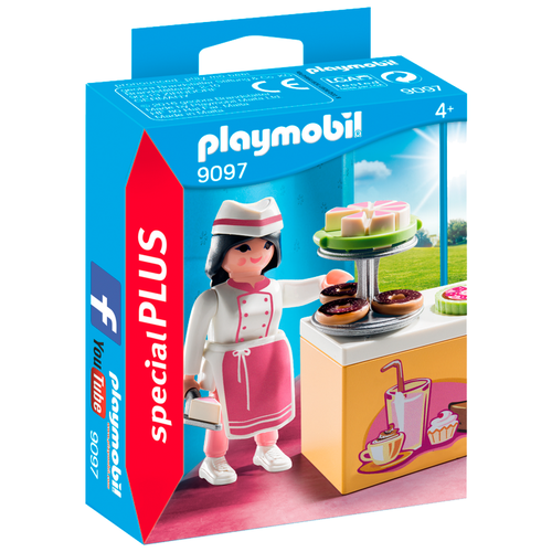 фото Набор с элементами конструктора playmobil special plus 9097 кондитер со сладостями