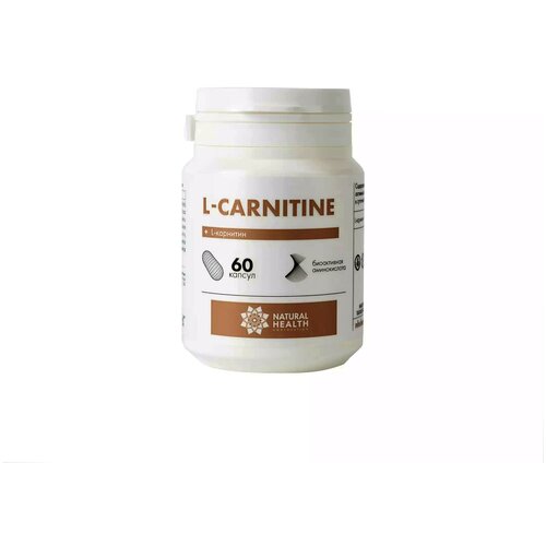 фото L-карнитин природная аминокислота, 60 капсул, natural health natural health corporation