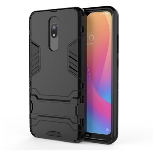 фото Чехол противоударный armor case для xiaomi redmi note 8a, черный grand price