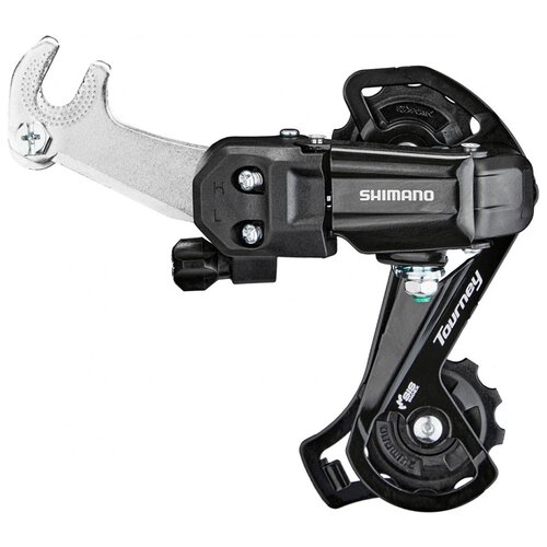 фото Переключатель задний shimano tourney ty200 ss 6/7скоростей крепление на ось черный без упаковки ardty200sslb