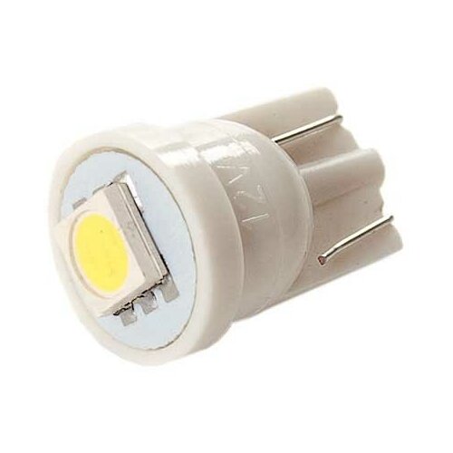 фото Маяк лампа светодиодная маяк 12v w5w 12t10- w\1smd