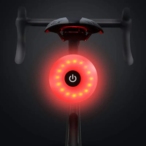 фото Фонарь велосипедный задний светодиодный красный свет, водозащитный, фонарик для велосипеда, задний стоп, фары велоmarket