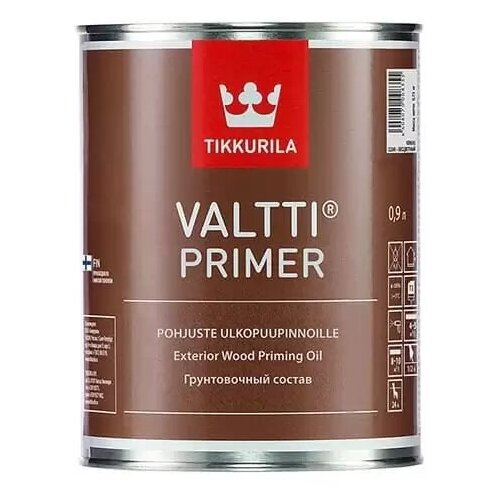 фото Грунтовка-антисептик по дереву tikkurila valtti primer с маслом, 0.9 л