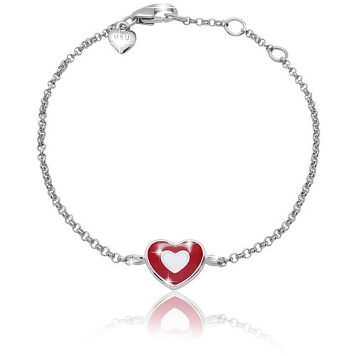 фото Uma & umi детский серебряный браслет на цепи сердечко в сердечке umi symbols 419560000628, 16 см, 1.87 г