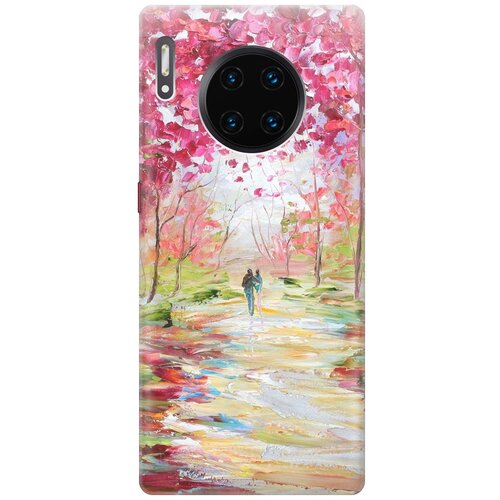 фото Re:paчехол - накладка artcolor для huawei mate 30 pro с принтом "весенняя роща"
