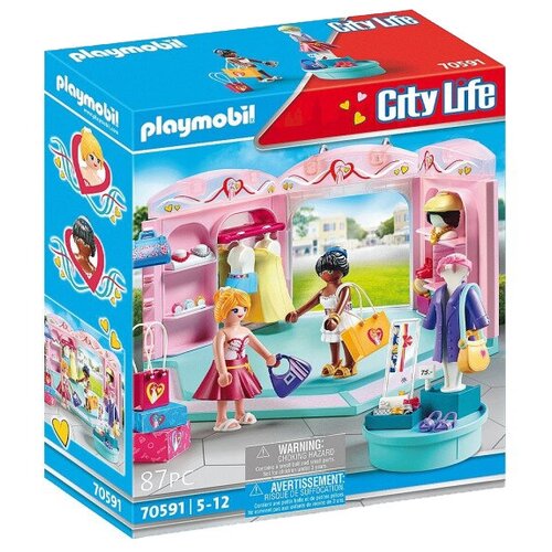 фото Набор с элементами конструктора playmobil city life 70591 магазин модной одежды