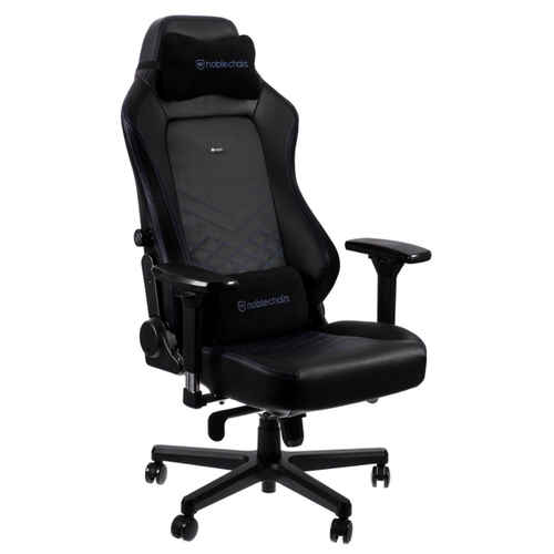 фото Компьютерное кресло noblechairs hero игровое, обивка: искусственная кожа, цвет: black/blue