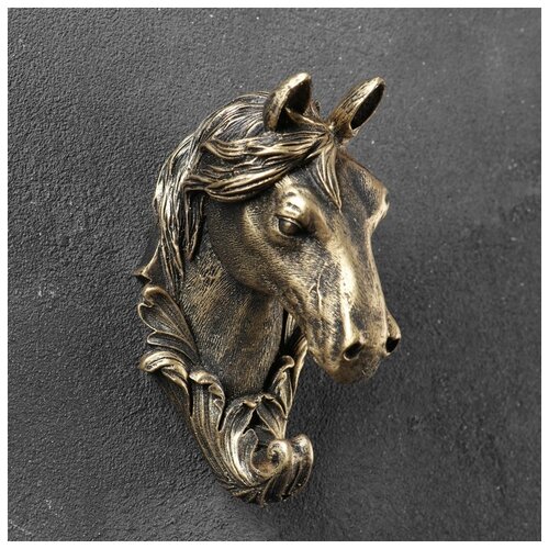 фото Крючок фигурный "лошадь" бронза 8х6х11см 4833200 хорошие сувениры
