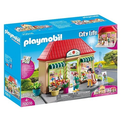 фото Набор с элементами конструктора playmobil city life 70016 мой цветочный магазин