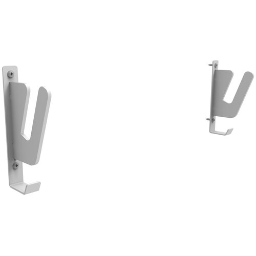 фото Настенный металлический держатель, кронштейн, вешалка sge-3 white для хранения вейкборда, сноуборда, скейтборда. gefest-vp