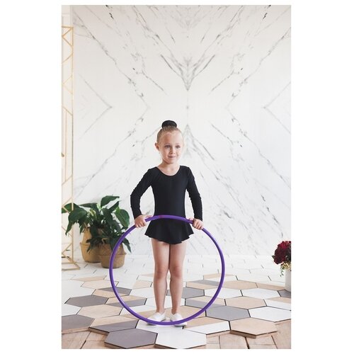 фото Обруч профессиональный для художественной гимнастики, дуга 18 мм, d=70 см, цвет фиолетовый grace dan . grace dance