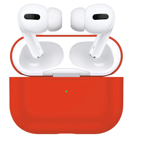 фото Чехол silicone case slim для наушников airpods pro, hidoscus красный shok365