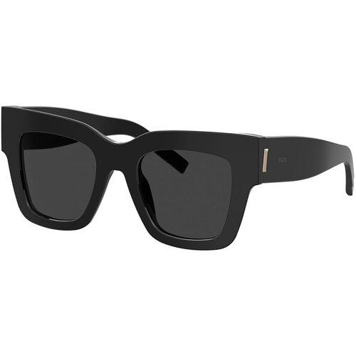 фото Солнцезащитные очки boss, кошачий глаз, с защитой от уф, для женщин, черный
