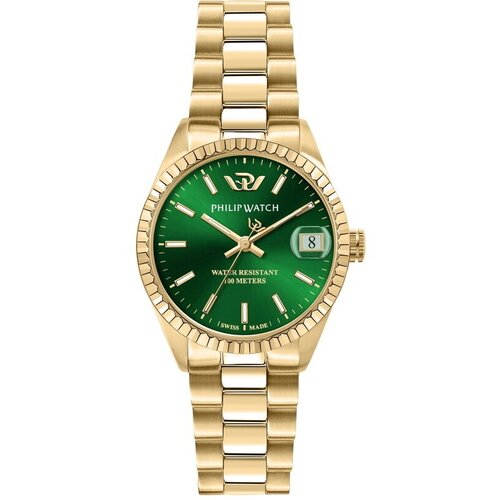 фото Наручные часы philip watch r8253597591, зеленый, золотой