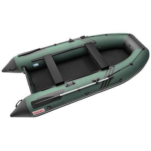 фото Лодка надувная пвх zefir 4000, цвет (зелено-серый) roger