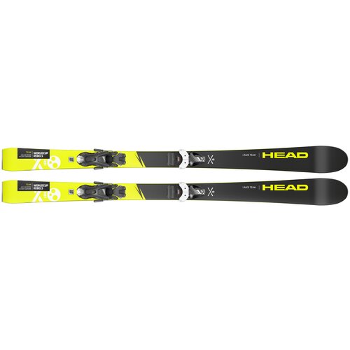 фото Горные лыжи с креплениями head 2021-22 wc i.race team + sx 4.5 black/neon yellow (см:120)