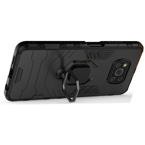 фото Противоударный чехол с кольцом panther case для xiaomi poco x3 nfc нет бренда