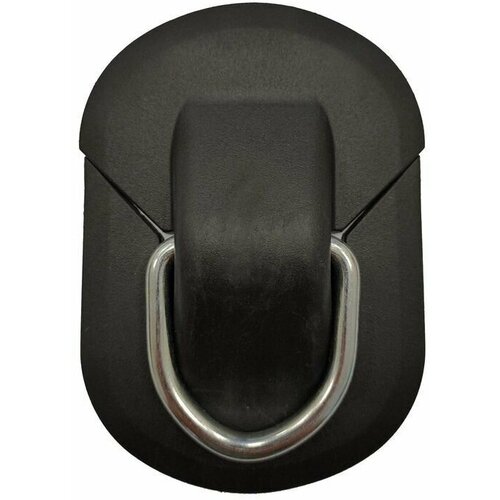 фото Рым чёрный пластиковый большой с металлическим кольцом 11.5x8 см / кольцо рым для крепления аксессуаров для сап борда, sup board, надувной доски нет бренда