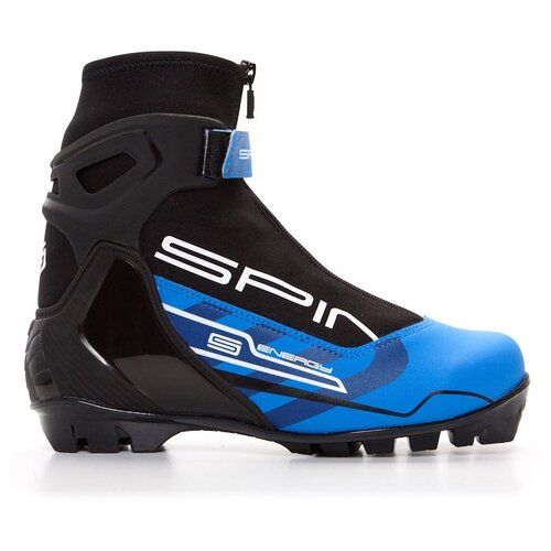 фото Детские лыжные ботинки spine energy 258 2020-2021, р.37, черный/синий