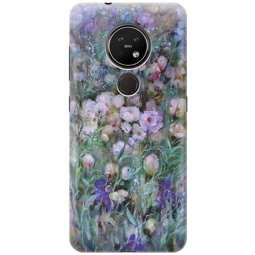 фото Re:paчехол - накладка artcolor для nokia 6.2 / 7.2 с принтом "сиреневое поле"