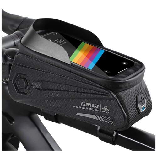 фото Велосипедная водонепроницаемая сумка для телефона west biking с креплением на раму, с доступом к сенсорному экрану до 7 дюймов, черная grand price