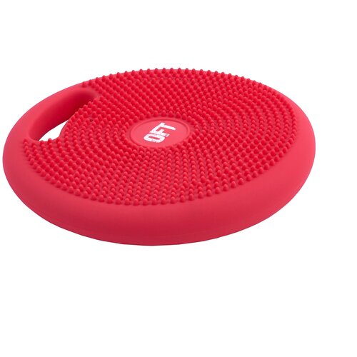 фото Массажно-балансировочная подушка с ручкой красная original fittools ft-bpdhl (red)