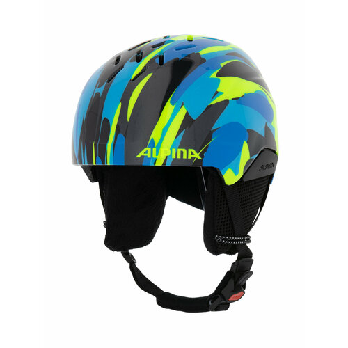 фото Шлем защитный alpina, 2023-24 pizi, 51-55, neon-blue green gloss