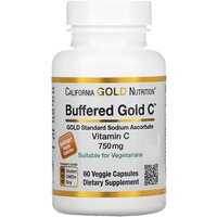 California Gold Nutrition Buffered Vitamin C капс., 750 мг, 100 г, 60 шт.