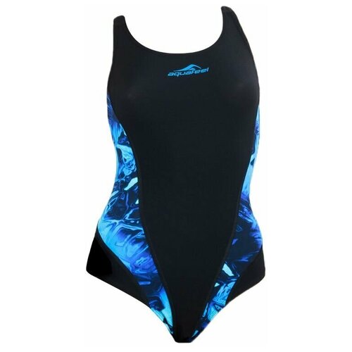 фото Комбинезон для плавания aquafeel, размер 152, синий, черный