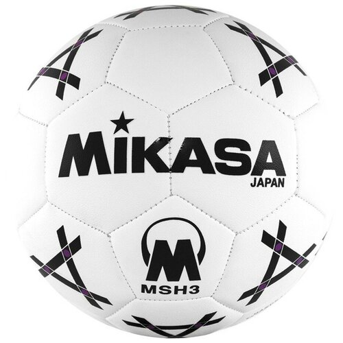 фото Мяч гандбольный mikasa msh 3, синт.кожа, р.3, бело-черно-фиолетовый