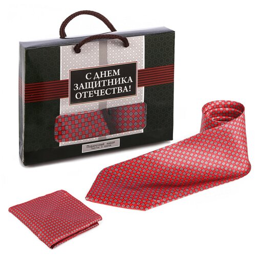 фото Подарочный набор: галстук и платок "с днем защитника отечества" 2137088 сима-ленд