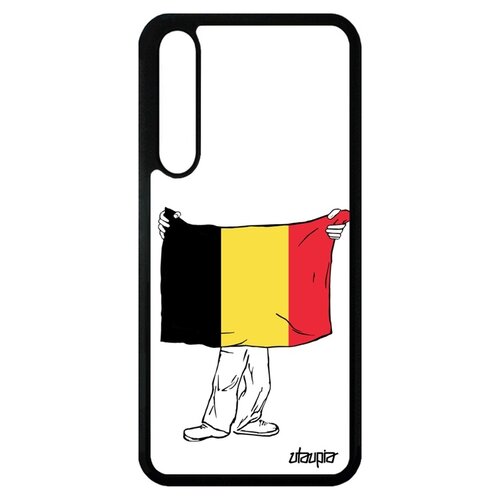 фото Чехол для мобильного huawei p20 pro, "флаг бельгии с руками" туризм государственный utaupia