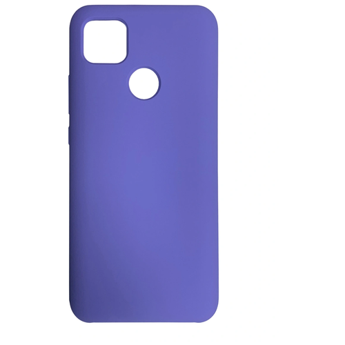 фото Силиконовый чехол для redmi 9c фиолетовый с бахрамой и soft touch покрытием shok365