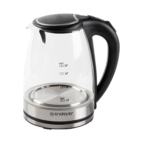 фото Чайник endever kr-305g, прозрачный