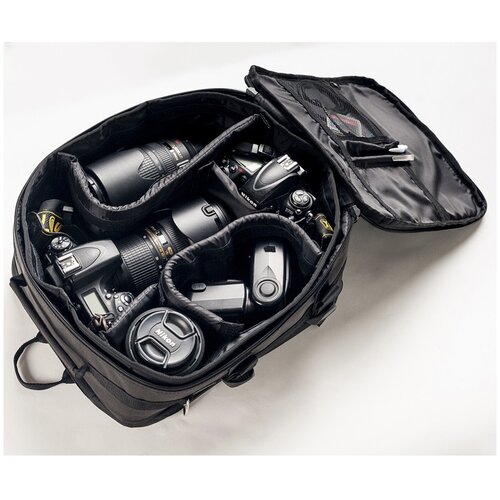 фото Фоторюкзак трансформер сумка для ручной клади pobedabags advanced 36х30х27/20 черный