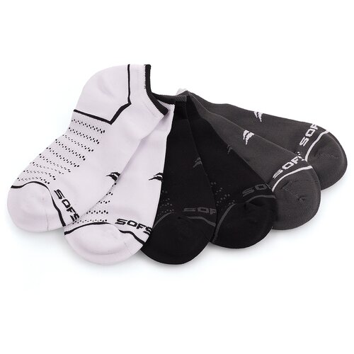 фото Носки для бега женские sofsole, 3 пары (белые, черные, серые), размер 35-41 sof sole