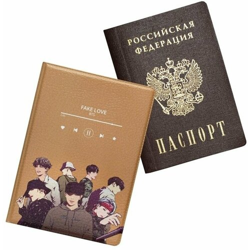 фото Обложка, чехол для паспорта kpop группа бтс bts keks