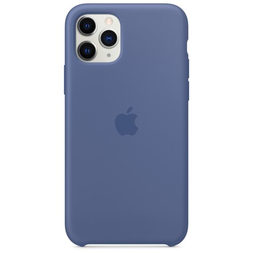 фото Чехол-накладка apple силиконовый для iphone 11 pro синий лён