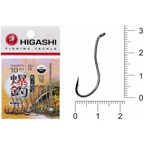 фото Higashi крючок higashi karei r #15 #black