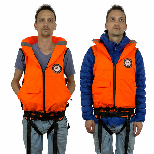 фото Спасательный жилет спасатель 60-100 кг с карманами (размер 46-56/l-2xl, универсальный) иванов д. ю.