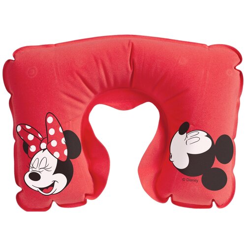 фото Надувная подушка под шею в чехле mr. and mrs. mouse, красная disney by store111