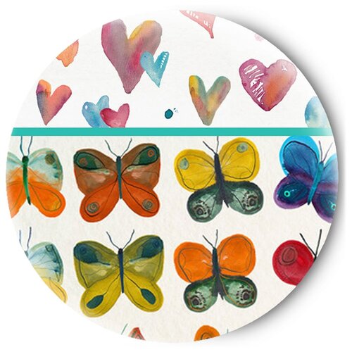 фото Одностороннее зеркальце tina bolotina сердечки и бабочки