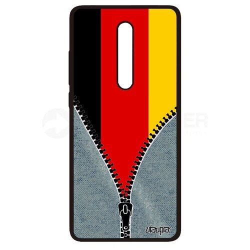 фото Чехол для смартфона mi 9t, "флаг германии на молнии" туризм патриот utaupia