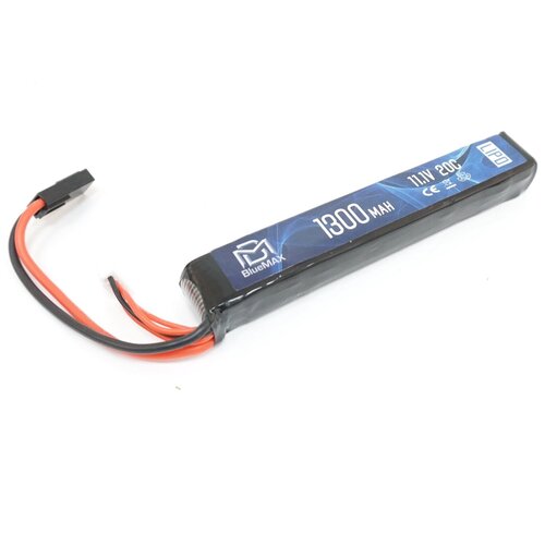 фото Аккумулятор 11.1v 1300mah (li-po) 20с приклад весло, 20*21*128 mm bluemax